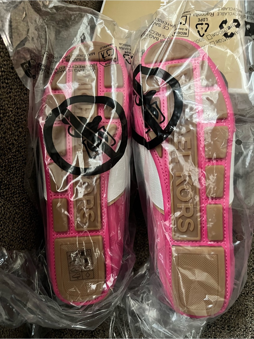 Michael Kors Size 8 Women’s Keely Nylon Trainer Milos Raspberry New In Box - Picture 7 of 8